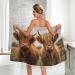 Shop Women's Spa Towel Wrap Set of 3 - Scottish Highlands Cow Bathrobe & Shower Wrap with Adjustable Closure | International Shipping Available - Buy Online on GoSupps.com