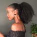 TEESONG Hair Chignon 8-30 Inch Afro Shaggy Drawstring Ponytail Hair Extensions Curly Clip-on Brazilian Real Hair for Black Women Ponytail Messy Bun Hair Piece (Size : 20 inch) - Buy Online on GoSupps.com