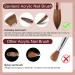 Saviland Acrylic Nail Brush Size 10 - Kolinsky Acrylic Brush for Acrylic Powder  Kolinsky Hair Bronze Gold and Broken Diamond Handle for Beginner and Professional 10 - Buy Online on GoSupps.com