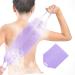WLLHYF Exfoliating Shower Bath Gloves Back Scrubber with Handles - Purple Multicolour Sponges for Deep Body Cleaning and Spa Massage - Buy Online on GoSupps.com
