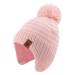 XIAOHAWANG Striped Winter Baby Beanie Knitted Hat Boys Girls Toddler Kids Warm Children Classic Beanie Hats 2-4 Years Pink Hat