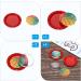 PATIKIL 1 Inch Flat Decorative Bottle Caps 50 Pack Craft Bottle Pendant Trays Double Sides Printed for DIY Pendants Craft Scrapbooks Rose Red - Buy Online on GoSupps.com