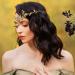 MOSTORY Handmade Emerald Crystal Elven Circlet Golden Fairy Moon Crown Headpiece Woodland Branch Headband for Women Womens Wedding Party Festival Costume Hair Accessory Gold Green - Buy Online on GoSupps.com