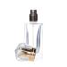 Perfume atomizer empty 50 ml with crystal cap gold