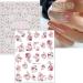 JMEOWIO 9 Sheets Spring Flower Nail Art Stickers Decals Self-Adhesive Floral Summer Nail Supplies Nail Art Design Decoration Accessories - Buy Online on GoSupps.com