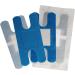 300 Blue Metal Detectable Adhesive Knuckle Bandages - Latex Free breathable non-stick pad for First Aid & Wound Care - Ideal for Food Service - Pack of 300 - Buy Online on GoSupps.com