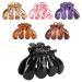 6 Pack Clear Tortoise Shell Leopard Hair Claw Clips for Women - Decorative Hair Barrettes for Thin & Thick Hair - Buy Online on GoSupps.com