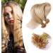 Rich Choices Extensions Real Hair Bondings 50g (1g * 50 strands) Remy real hair hair extension keratin bondings 45cm (#24 of course blonde) 45 cm naturally blonde