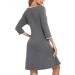 Sykooria Women's Cotton Nursing Nightdress - Dark Grey XL | Maternity Labor & Delivery Gown - Buy Online on GoSupps.com