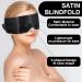 Luxurious Silk Satin Sleep Eye Mask - Comfortable Blindfold for Restful Sleep | Perfect Valentine's Day Gift - Buy Online on GoSupps.com