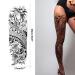 PADOUN Temporary Sleeve Tattoos - 8-Sheet Large Flower Fish Snake Designs for Men and Women - Buy Online on GoSupps.com