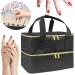 JAYIOLA Nail Polish Organizer with Sturdy Handles Double Layer Nail Polish Holder - Buy Online on GoSupps.com