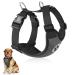 Slowton dog harness for dogs no pull safety harness Small medium dog breast harness Dog harness soft padded breathable m gray