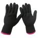 2 Professional Heat Resistant Gloves for Hair Styling Heat Blocking for Curling, Flat Iron and Curling Wand Suitable for Left and Right Hands 2 Piece Black