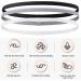 6 Pack Men's Elastic Hair Bands - Anti-Slip Sports Headbands for Jogging & Football - Slide Resistant Forehead Welding Tape - Buy Online on GoSupps.com