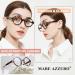 Stylish MARE AZZURO Round Reading Glasses 1.50 Women | Brown 1.5x Magnification - Buy Online on GoSupps.com
