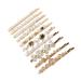 10 Pack Pearls Hair clips for Women Girls Cute Crystal Hair Slides Beaded Hairpins Stone Hair Grips Handmade Metal Gold Hair Barrettes Hair Accessories Color B