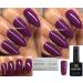 BlueskyNail Gel Polish PURPLE VIBRANT Winter Bloom Autumn Winter Range UV LED Soak Off WR03