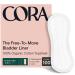 Cora Ultra Thin Organic Bladder Liners | Incontinence & Postpartum Pads for Women | Panty Liners for Bladder Leaks | Breathable Cotton (Extra Long | 100 Count)
