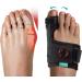 Welnove Bunion Corrector for Women - Adjustable Orthopedic Big Toe Splint & Brace | Effective Bunion Relief for Right Feet (Black - Buy Online on GoSupps.com