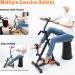 GOREDI Foldable Pedal Exerciser - Portable Under Desk Bike for Arm/Leg Workout - Mini Exercise Bike for Office & Seniors - LCD Monitor - Black/Orange - Buy Online on GoSupps.com