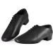 Men's Black Leather Ballroom Dance Shoes - Size 9.5 | Latin Salsa Dancing Character Shoes - Buy Online on GoSupps.com