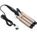 KUIKUI Triple Pipe Hair Curling Iron Wand - Fast Heating Adjustable Temperature for Healthy Styling | International Shipping Available - Buy Online on GoSupps.com