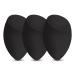 Makeup Sponges, 3-Pack Foundation Blending Beauty Sponge, Professional Beauty Makeup Set for Dry & Wet Use (Black) 3 Count (Pack of 1)