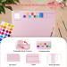 Pradory 20x16 Large Silicone Art Mat for Kids - Non-Stick Crafting Mat with Paint Dividers, Water Cup, and Sponge - Perfect for Crafts, Painting, Resin, Clay - Pink - Buy Online on GoSupps.com