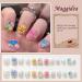 Cute Bob - Kids Short Cartoon Stick on Nails | 24pcs Press On Nails with Glue | Fun Fake Nails Gift for Girls DIY - Buy Online on GoSupps.com