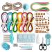 JUYA Paper Quilling Kit with 960 Strips and 14 Tools (Blue Tools  Width 3mm Have Glue) Width 3mm have Glue Blue Tools