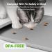Petlibro Silicone Cat Feeding Mat - Non-Slip Waterproof Bowl Mat for Kitten & Puppy - S Grey (17.7 in x 12 in) - Buy Online on GoSupps.com