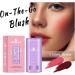 FantasyDay 2 Pcs Multi-Use Makeup Blush Stick Waterproof Tinted Moisturizer for Eyes Lips Cheeks - with Brush Pink#a - Buy Online on GoSupps.com