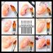 Premium HanyoSheng 8-Piece Nail Art Brush Set - Floral & Gradient Designs for Professional DIY Nail Art - Buy Online on GoSupps.com