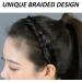 1 Piece Fluffy Braided Headband and 2 Pieces Letter Elastic Hair Accessories Wide Padded Headband Wig Braid Headband Fluffy Invisible Headband (Black) - Buy Online on GoSupps.com