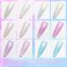 SUPWEE Pearl Gel Nail Polish Shimmer Mermaid Gel Polish White Pink Purple Blue Glitter Nail Polish Nail Gel Set Shell Swirl Thread Effect Soak Off UV Gel for Salon Home Manicure 6 Colors LW134 - Buy Online on GoSupps.com