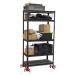 Vestil CMD-A-NS-200-4PK Aluminum Corner Mover Dolly | Narrow Slot 4 Pack | 200 Lb Capacity | Red - International Shipping Available - Buy Online on GoSupps.com