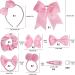45Pcs Pink School Girls Hair Accessories Kit - Headband, Hair Clips, Ponytail Holders - Birthday Gift Set - Buy Online on GoSupps.com