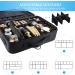JOURMON Portable Makeup Case with Adjustable Dividers and Shoulder Strap - Pure Black - Travel Cosmetic Bag Organizer for Brushes & Toiletries - Buy Online on GoSupps.com