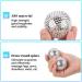 Neerix 2 Couples Hedgehog Massage Set | 10pc Acupressure Ring & Fitness Nop Ball for Foot Hand & Back Muscle Relief - Magnetic Acupressure Balls (Silver) - Buy Online on GoSupps.com