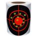Hybsk Splatter Target Stickers 4 inch Reactive Targets for Shooting with Fluorescent Yellow Impact, Shooting Targets for BB Pellet Airsoft Guns (4 inch,Red) 4 inch Red