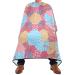 Waterproof Barber Cape -Colorful Flower Pattern6 Cheetah Haircut Bib for Men Unisex Hair Cutting Cape(8rp1a)