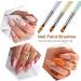8PCS Nail Art Brushes Set - Nail Extension Gel & Builder Gel Brushes for DIY Manicure | FITDON - Buy Online on GoSupps.com