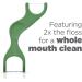 Gum Dual Technique Flosser Picks Complete Whole Mouth Clean Front and Back Reach with Twisted Plaque-Grabbing Floss Fresh Mint Flavour Forest Green 4 Bags X 50ct (200 Flossers) Dual Technique 50 Count (Pack of 4) - Buy Online on GoSupps.com
