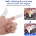 Molain 6-Piece Dog Toothbrush Set - 360 Nylon Finger Brush for Dogs & Cats | Full Surround Bristle for Easy Tongue & Teeth Cleaning (White) - Buy Online on GoSupps.com