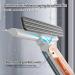 RRRYYYZZ 75'' Spray Window Squeegee with Extension Pole with 4-Section Extension Pole 4 in 1 Window Washer Squeegee for Shower Glass with Sewage Collector and 5 Pads - Buy Online on GoSupps.com
