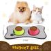 Bone Shape Dog Mat Set - Non-Slip Microfiber Pet Feeding Mats for Bowls - Water Absorbent & Embroidered - 2 Colors Available - Buy Online on GoSupps.com