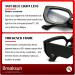 Thick Frame Blue Light Glasses for Men & Women - Fashion Oversized Square Eyeglasses for Gaming & Computer Use - A1 Black 54mm - Buy Online on GoSupps.com