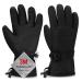 Odtmger skiing gloves warmest waterproof and breathable snow dealers for cold weather fits both men and women for parent-child outdoor ... Full Black S (Fit Kids 8-10 years)