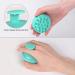 Heeta Hair Scalp Massager Shampoo Brush 2 Pack - Green & Rose Pink | Soft Silicone for Wet and Dry Hair Detangling - Buy Online on GoSupps.com
